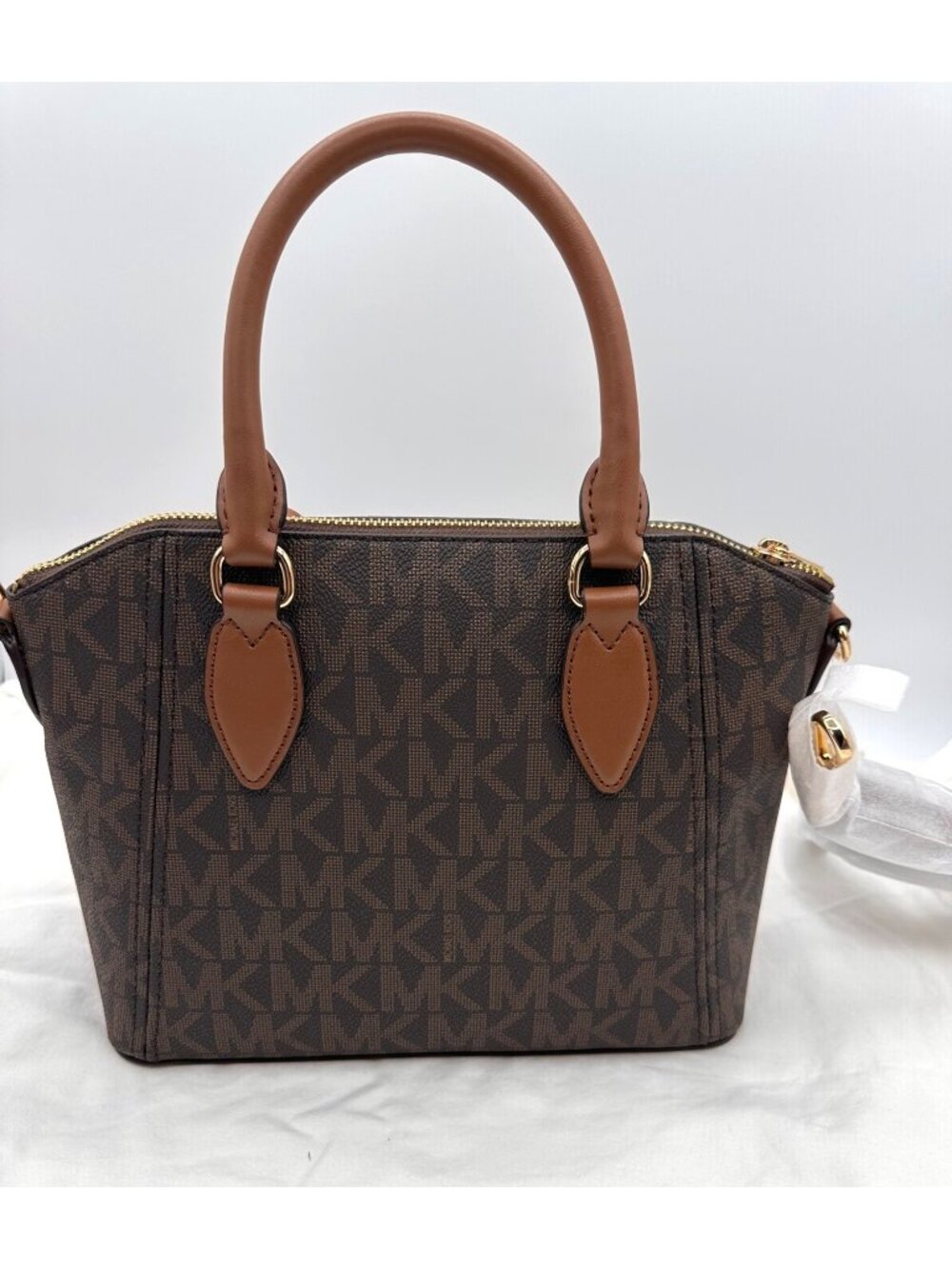Michael Kors Brown Medium Satchel  Gold Hardware & Dual Handles - Picture 10 of 10
